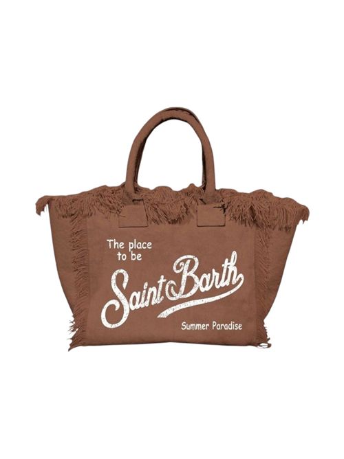 borsa donna vanity in canvas marrone MC2 Saint Barth | VANITY18